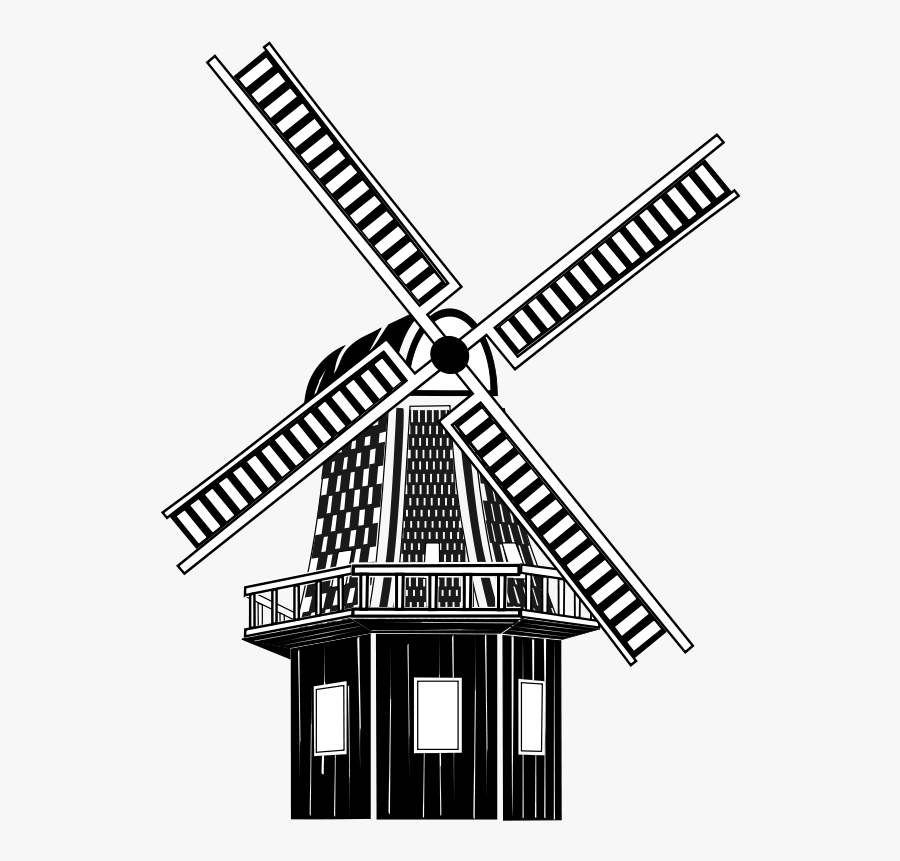 Mill Clipart Windmill Blade - Windmill Animal Farm Png, Transparent Clipart