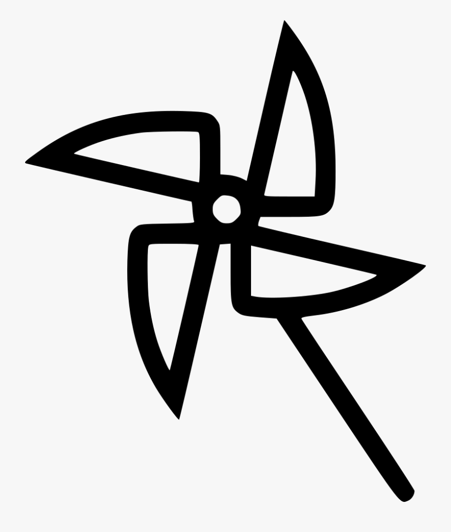 Toy Fan - Clipart Black And White Toy Fan, Transparent Clipart