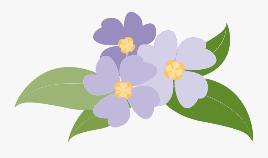 Transparent Violets Png - ภาพ เวก เตอร์ ดอกไม้, Transparent Clipart