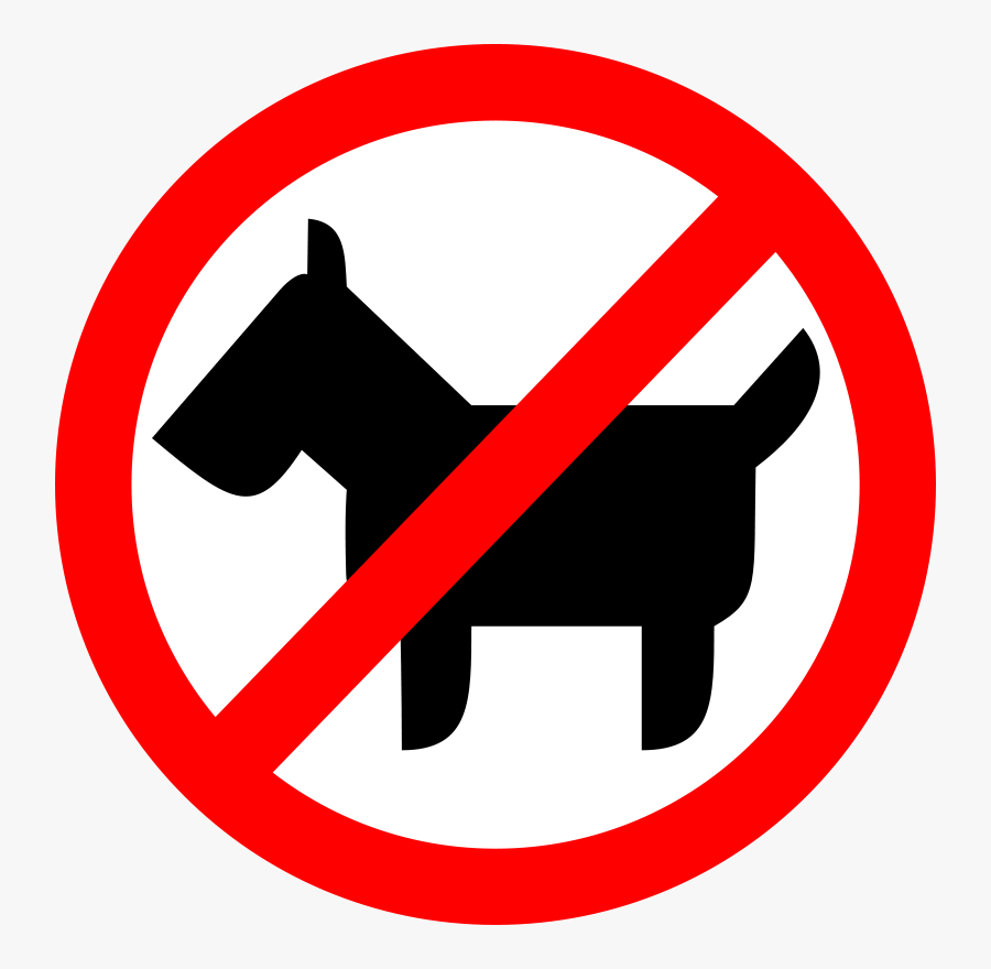 No Dogs, Transparent Clipart
