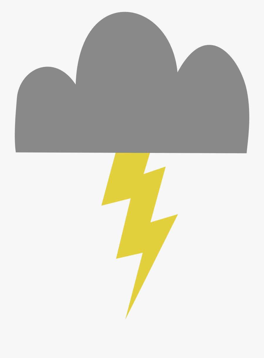 Lightning Bolt"s Cutie Mark - Mlp Lightning Bolt Cutie Mark, Transparent Clipart