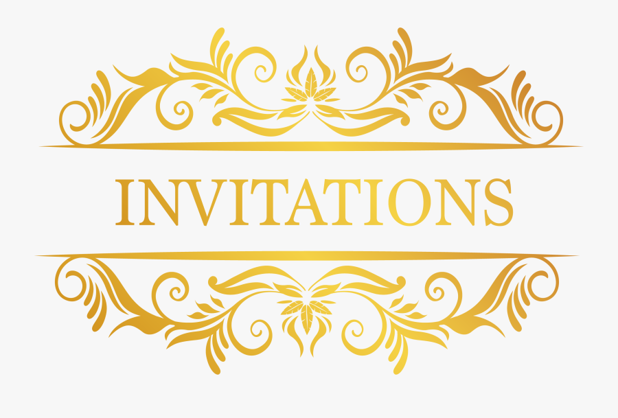 Lace Portugal Guarda, Idea Invitations Gold Scarf Clipart - Transparent Invitation Png, Transparent Clipart