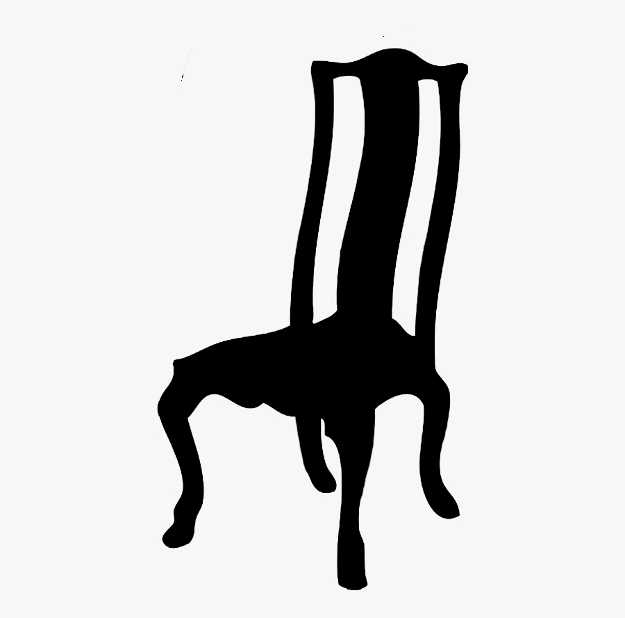 Vintage Old Chair Silhouette - Transparent Furniture Silhouette Png, Transparent Clipart