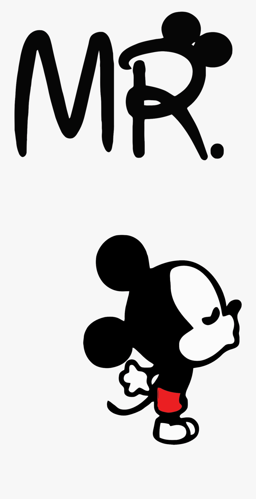 Transparent Baby Minnie Mouse Clipart - Mr Y Mrs Mickey Mouse, Transparent Clipart