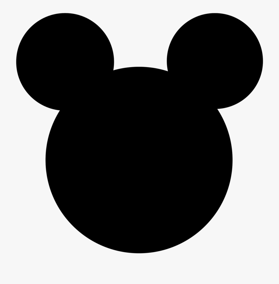 Mickey Mouse Minnie Mouse Clip Art - Mickey Mouse Face Black, Transparent Clipart