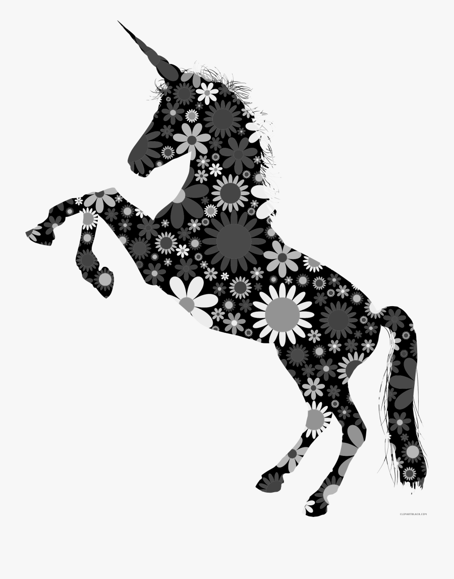 Unicorn Clipart Nursery Unicorns - Unicorn Clipart Black And White, Transparent Clipart