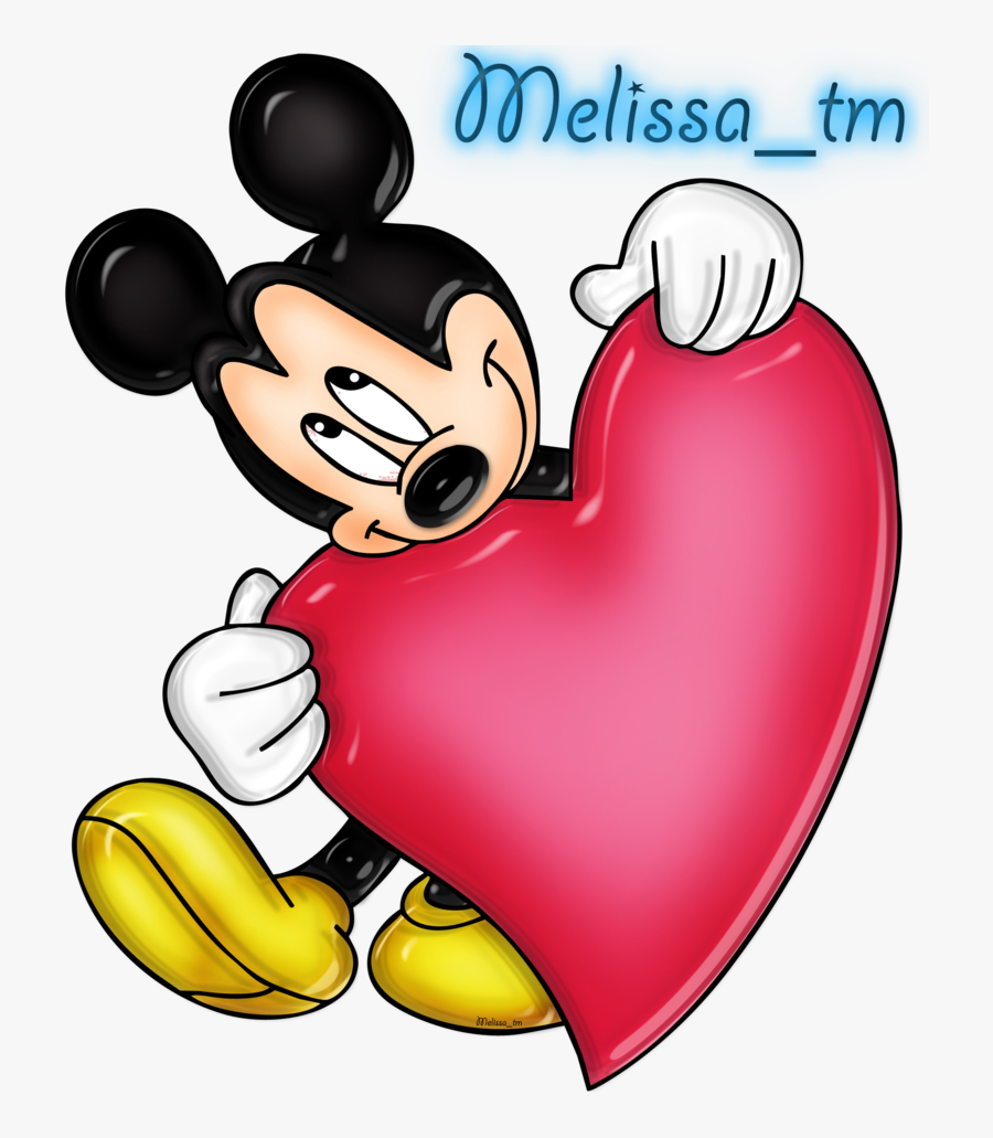 Mickey Mouse Clipart Heart - Happy Valentine's Day 2019 Gif, Transparent Clipart