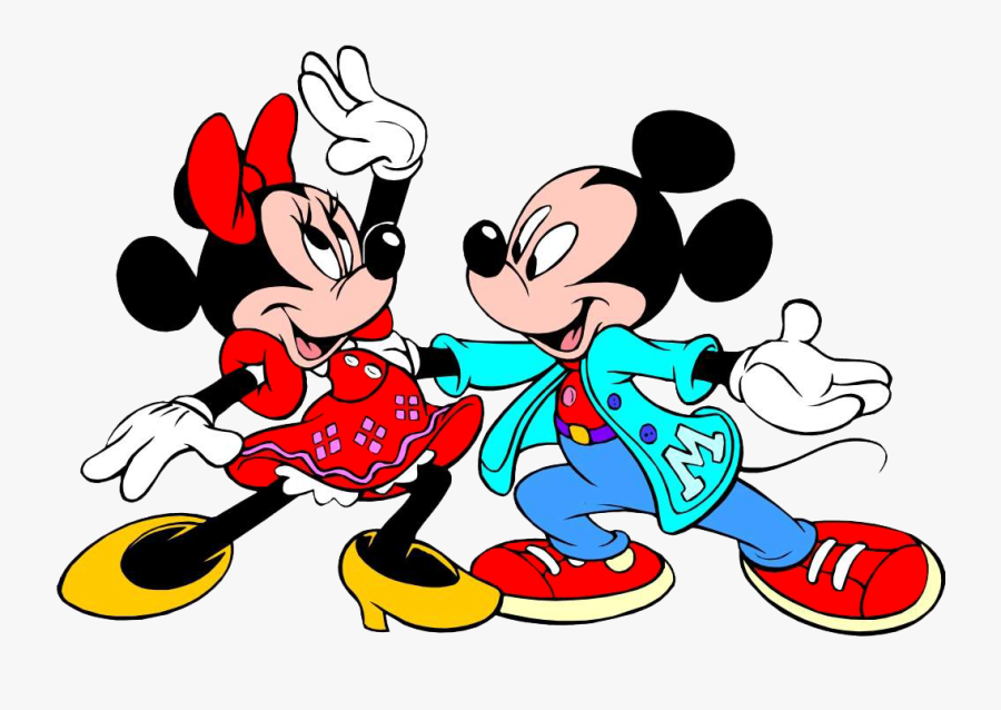 Mickey And Minnie Mouse Clipart - Mickey Mouse Minnie Mouse Dancing, Transparent Clipart