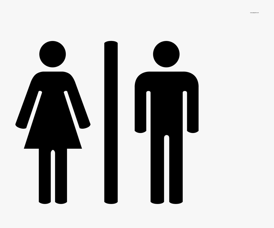 Free Toilet Sign, Download Free Clip Art, Free Clip - Bathroom Sign Png, Transparent Clipart