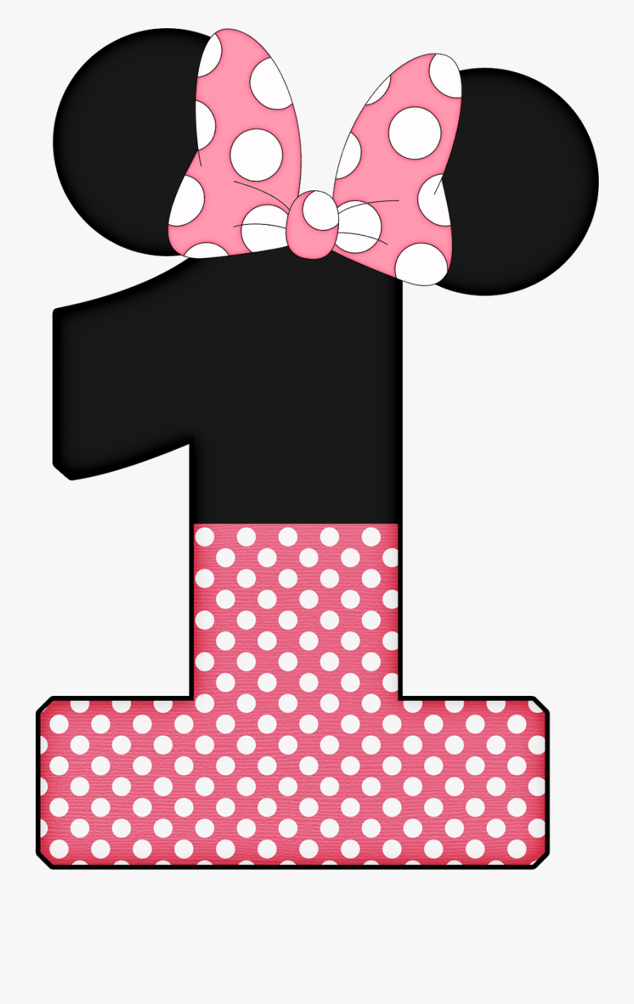 Minnie Mouse 1st Png, Transparent Clipart