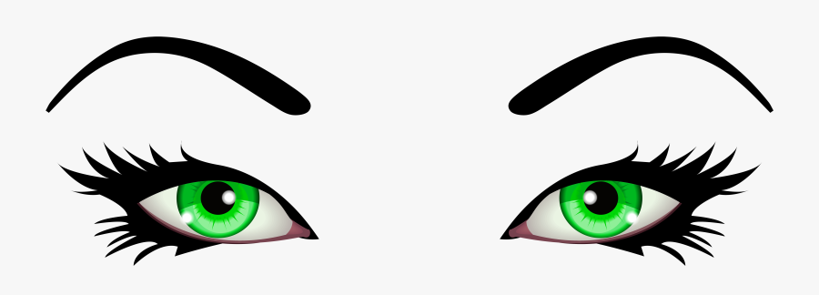 Green Female Eyes Png Clip Art - Transparent Background Eye Png, Transparent Clipart