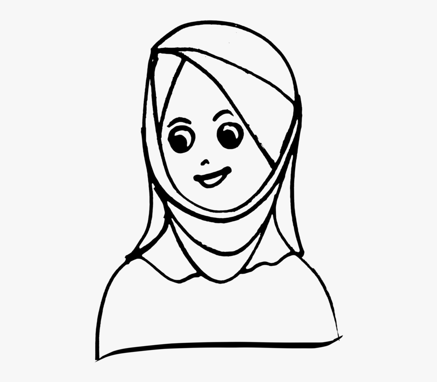 Emotion,art,monochrome Photography - Head Scarf Clipart Black And White, Transparent Clipart