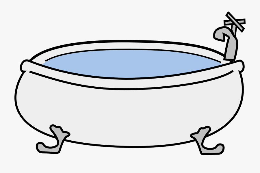 Toilet Clipart Hot Bath - Tub Clipart, Transparent Clipart