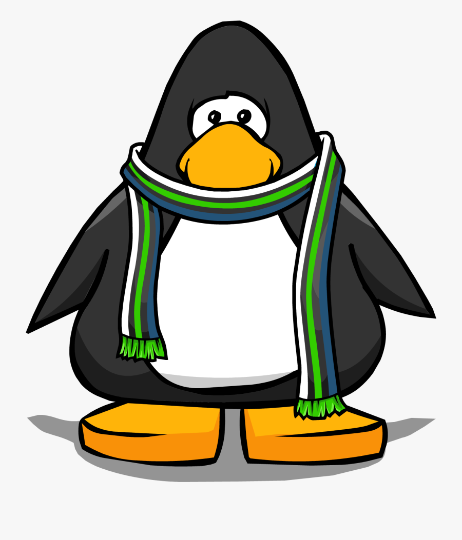 Transparent Scarf Clipart - Club Penguin Character, Transparent Clipart