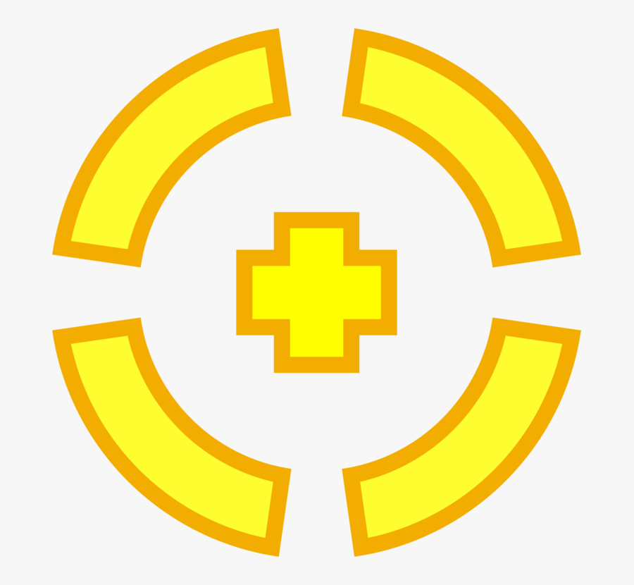 Yellow Target - Unknown Battleground Fire: Fire Free Battle Royale, Transparent Clipart