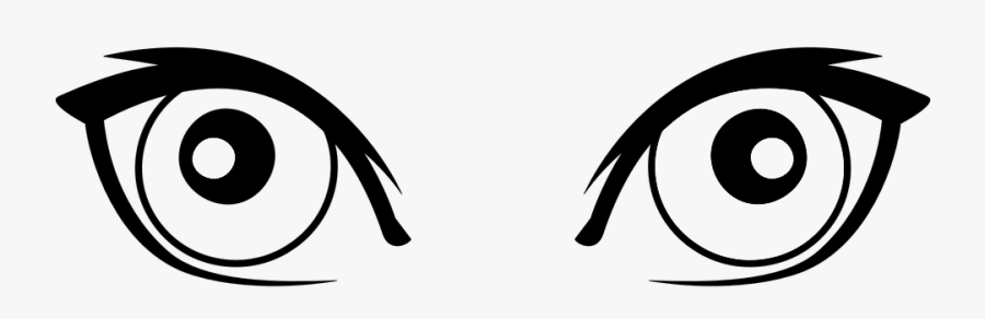 Woman Eyes Clipart - Black And White Eyes Clipart, Transparent Clipart