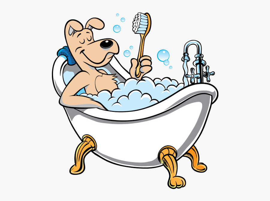 Bathroom Bath Clipart Free Download Clip Art On - Cartoon Dog In Bathtub, Transparent Clipart