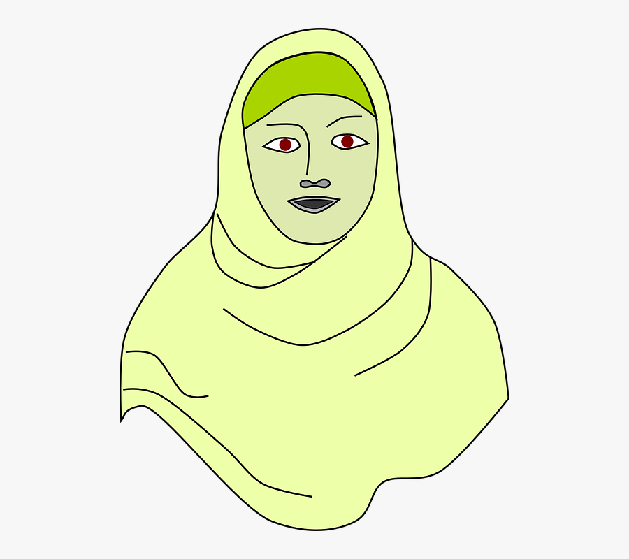 Transparent Scarf Clipart - Islamic Hijab, Transparent Clipart