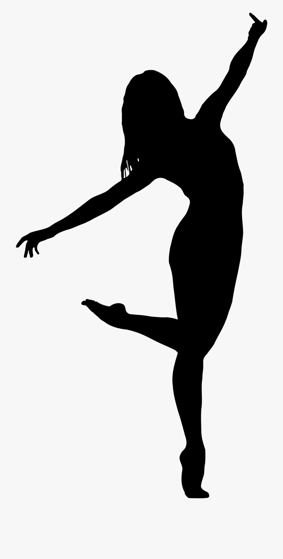 Dancer Silhouette - Dancer Silhouette Transparent Background, Transparent Clipart