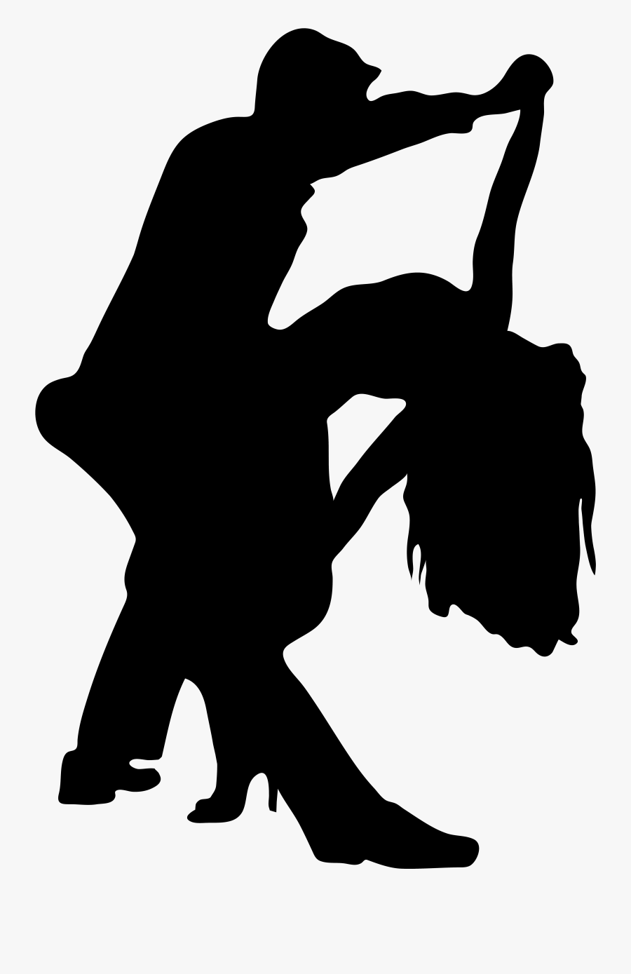 Silhouette Dance Clip Art - Dancing Couple Silhouette Png, Transparent Clipart