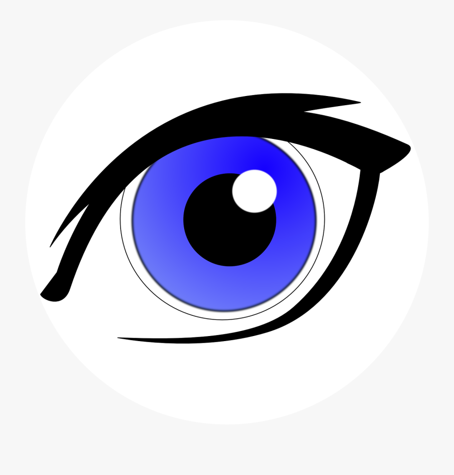 Eye Blue Iris - Green Eye Cartoon Png, Transparent Clipart