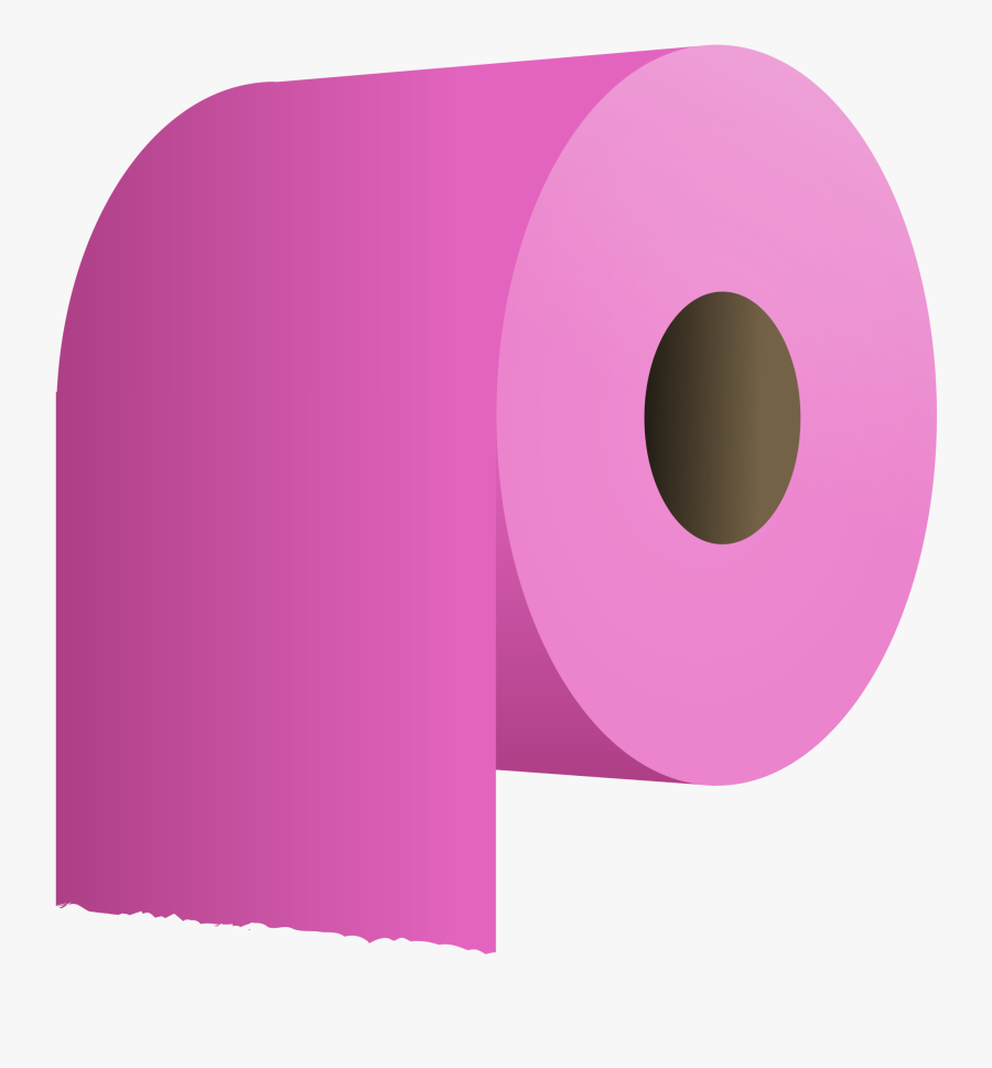 Free Vector Toilet Paper Roll Clip Art - Pink Toilet Paper Rolls, Transparent Clipart