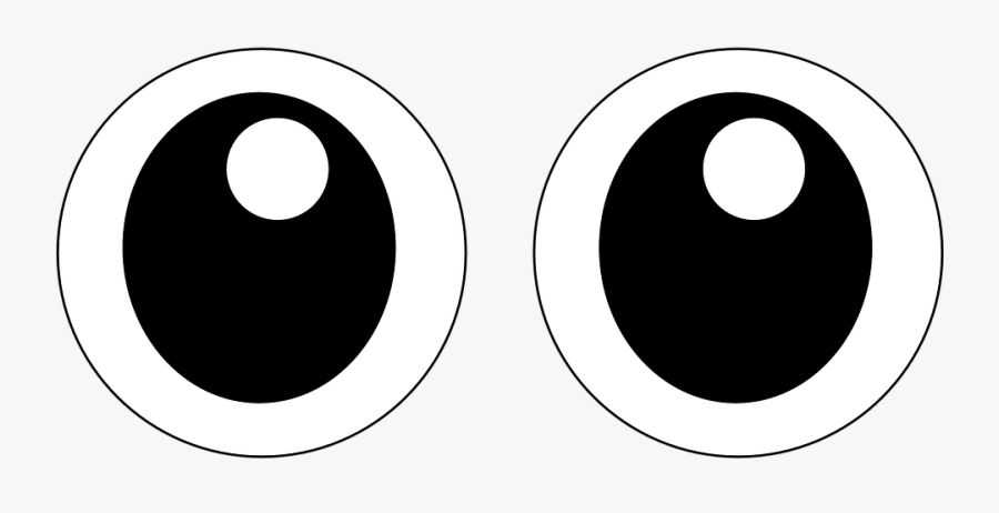 Fish Eyes Clipart - Googly Eyes Clipart Black And White, Transparent Clipart