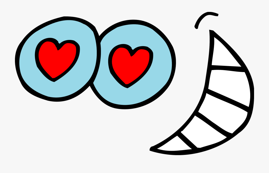 Transparent Smile Clip Art - Heart Eyes Clip Art, Transparent Clipart