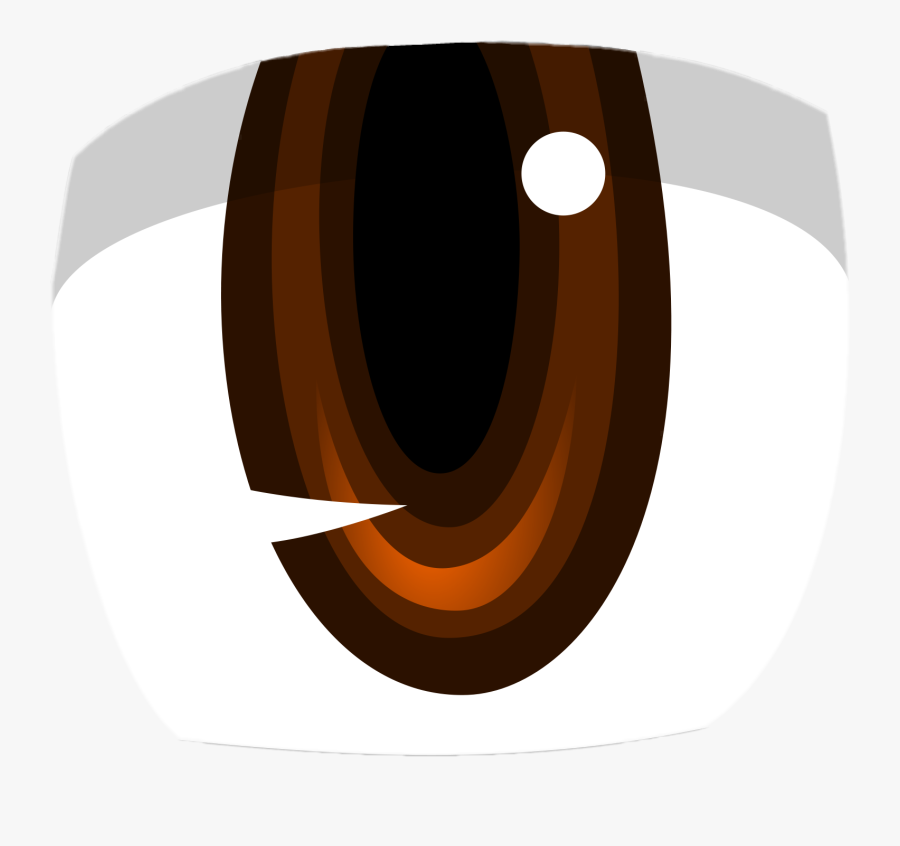 Brown Eyes Clipart Wide Eye - Anime Eye, Transparent Clipart