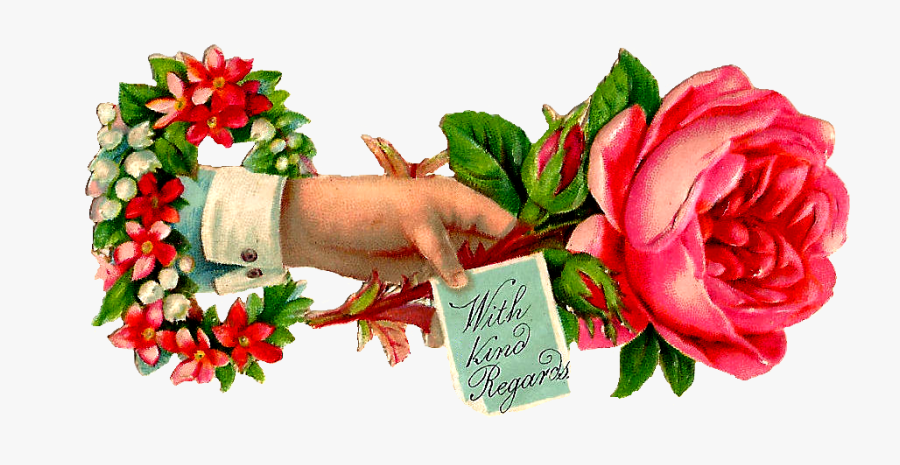 Free Clipart Thank You Flowers - Thank You Flowers Hand, Transparent Clipart
