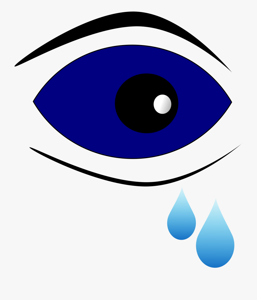 Icons Clipart Eye - Tear Cartoon No Background, Transparent Clipart