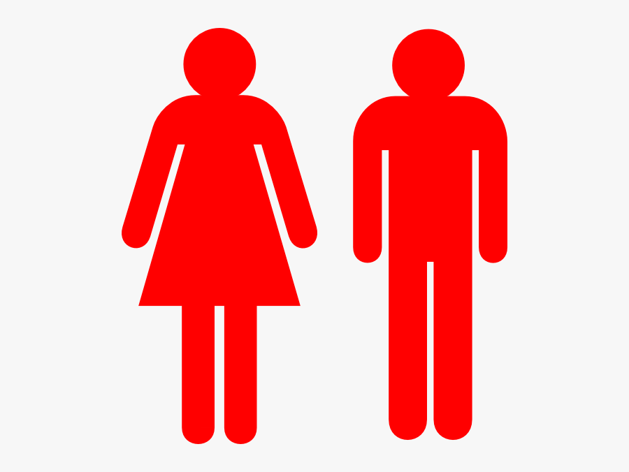 Boy And Girl Stick Figure Red Clip Art At Clkercom - Girl And Boy Figures, Transparent Clipart
