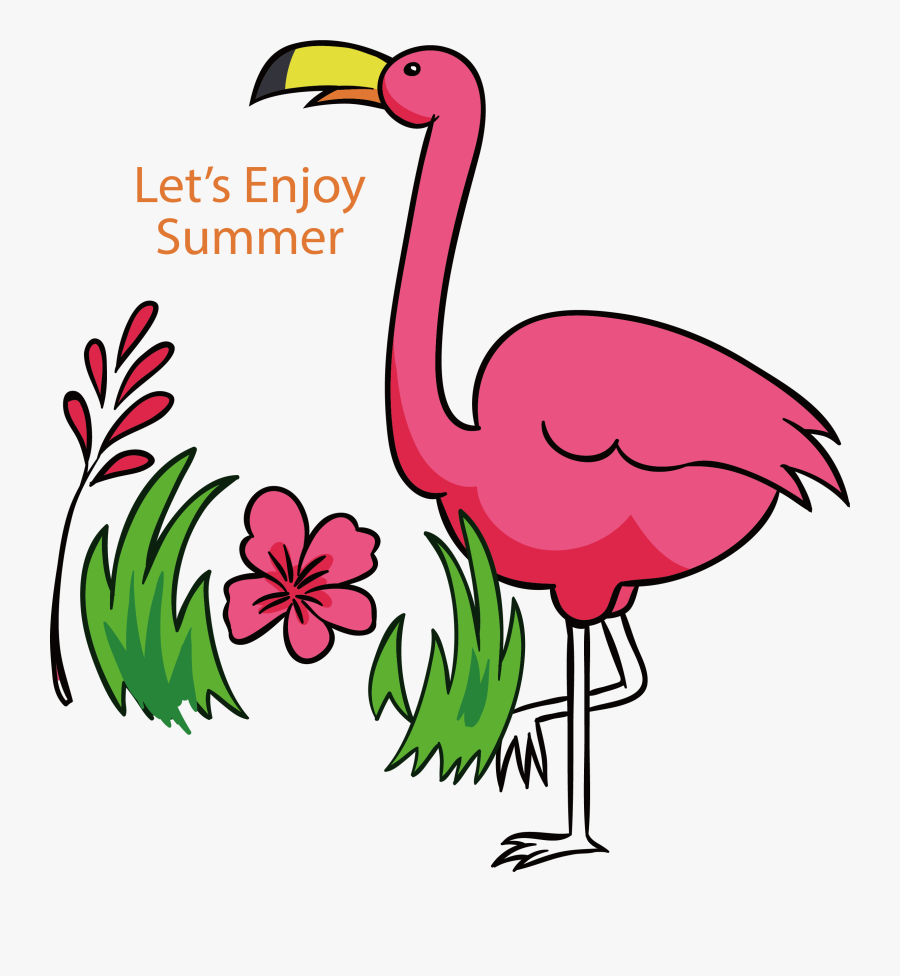 Clipart Pineapple Flamingo - Flamingo Desenho, Transparent Clipart