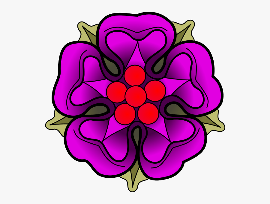 Tudor House Of Spanish Period Wars Roses Clipart - Tudor Rose Transparent, Transparent Clipart