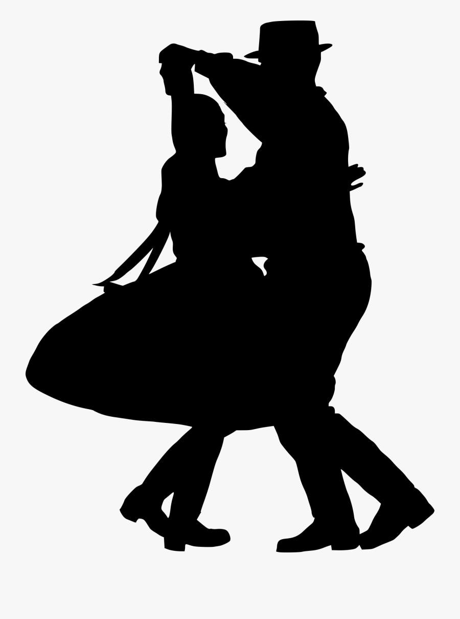 Silhouette,dance,clip Art,tango,performing Arts,event,ballroom - Folk Dancer Silhouette Png, Transparent Clipart