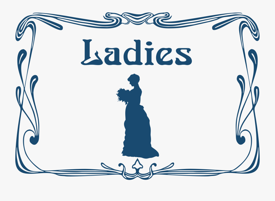 Ladies - Ladies Sign For Toilets, Transparent Clipart