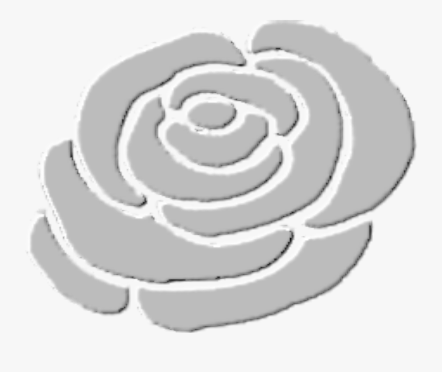 Transparent Beauty And The Beast Rose Png - Clipart Roses Silhouette Black, Transparent Clipart