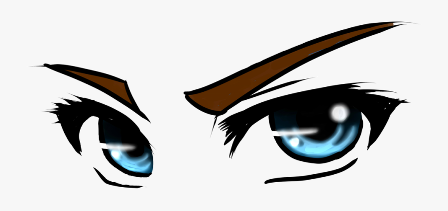 Angry Anime Eyes Clipart , Png Download - Anime Eyes Transparent Background, Transparent Clipart