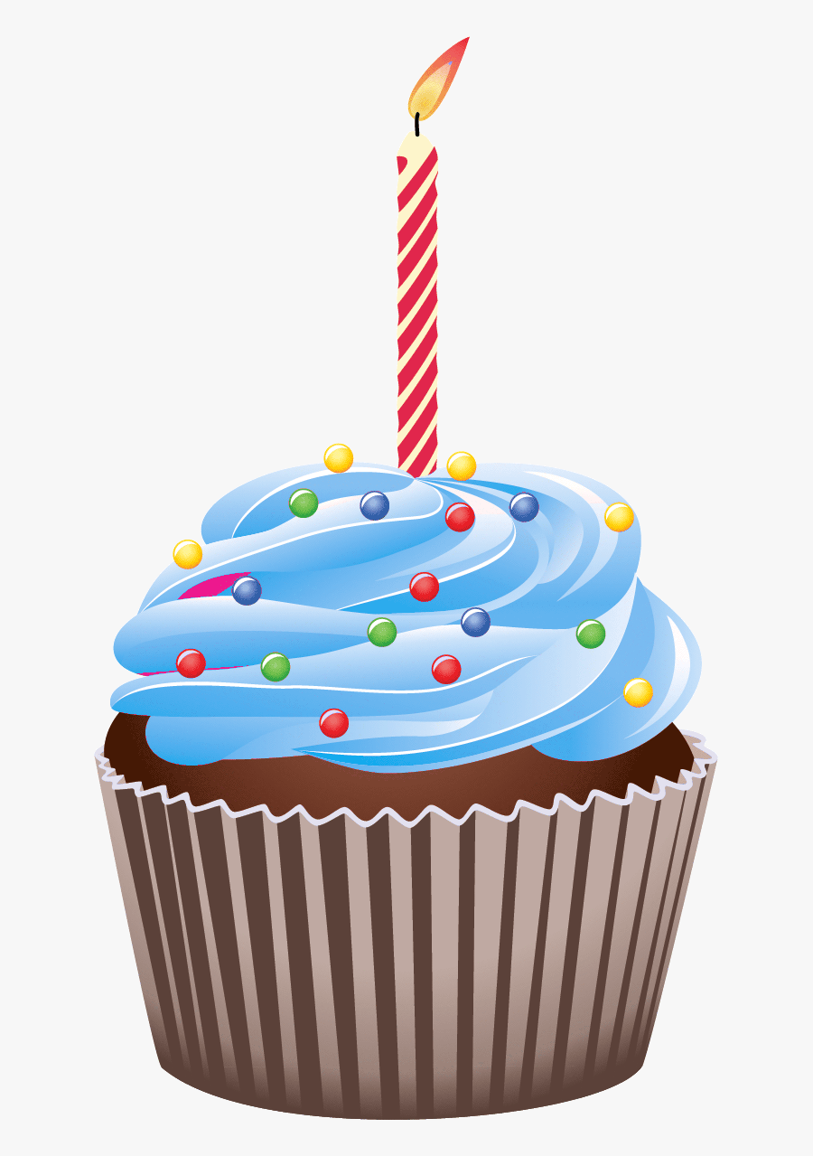 Drawing Birthday Cake Clip Art - Birthday Cupcake Clipart Png, Transparent Clipart
