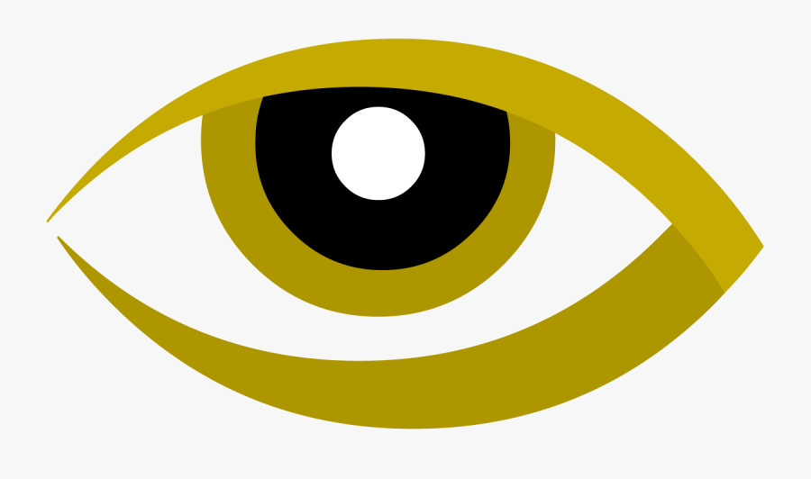 Transparent Realistic Eye Png - Gold Eye Clip Art, Transparent Clipart