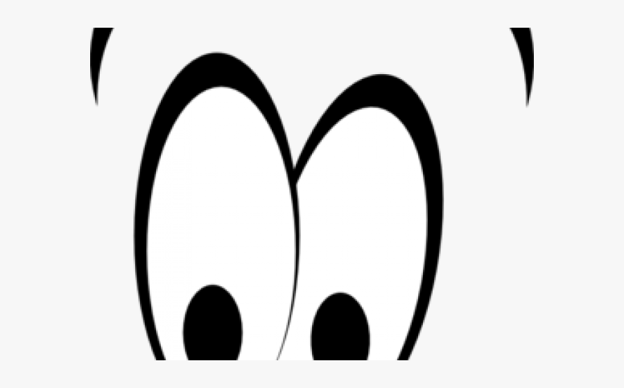 Surprised Look Clipart - Cartoon Eyes Clipart Black And White, Transparent Clipart