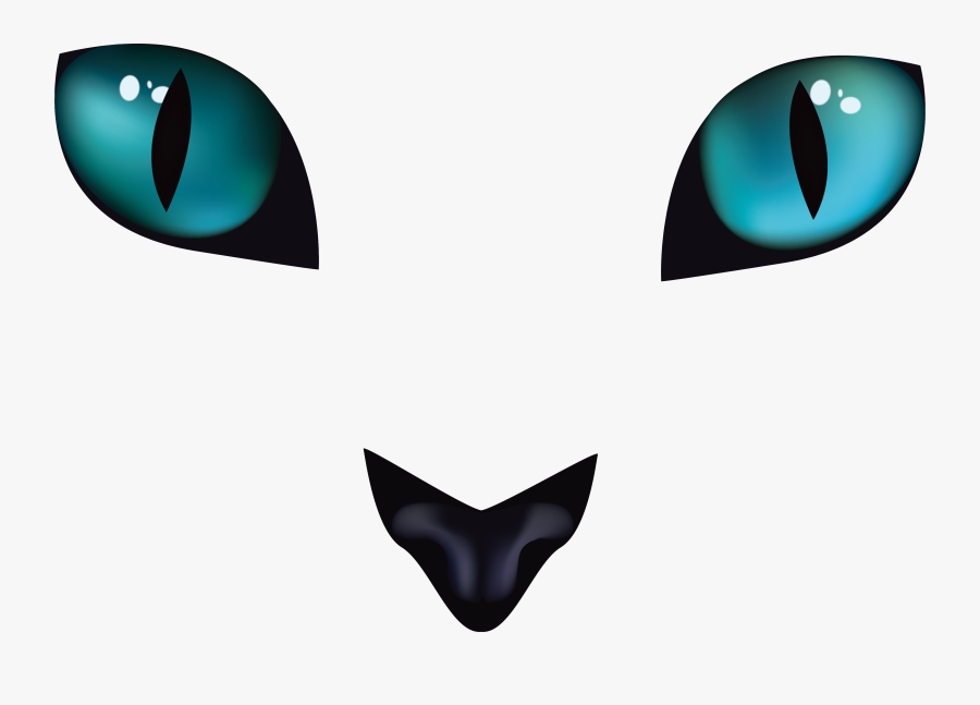 Cat Eyes Clip Art - Ojos De Gato Dibujo, Transparent Clipart