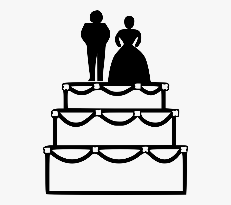 Wedding Bride Free Vector - Wedding Cake Clip Art, Transparent Clipart