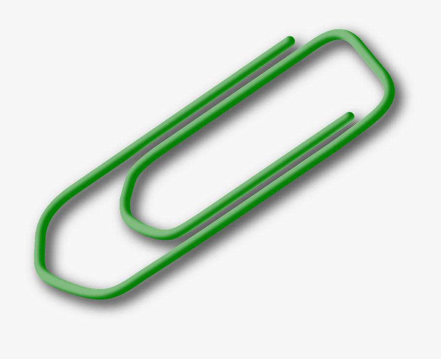 Paperclip, Paper-clip, Office - Green Paper Clip Png, Transparent Clipart