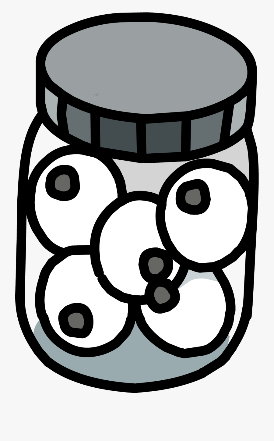 Pencil Clipart Eye - Jar Of Eyeballs Clipart, Transparent Clipart