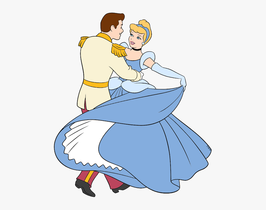Cinderella Clipart Dancing - Imágenes De La Cenicienta Con Su Principe, Transparent Clipart