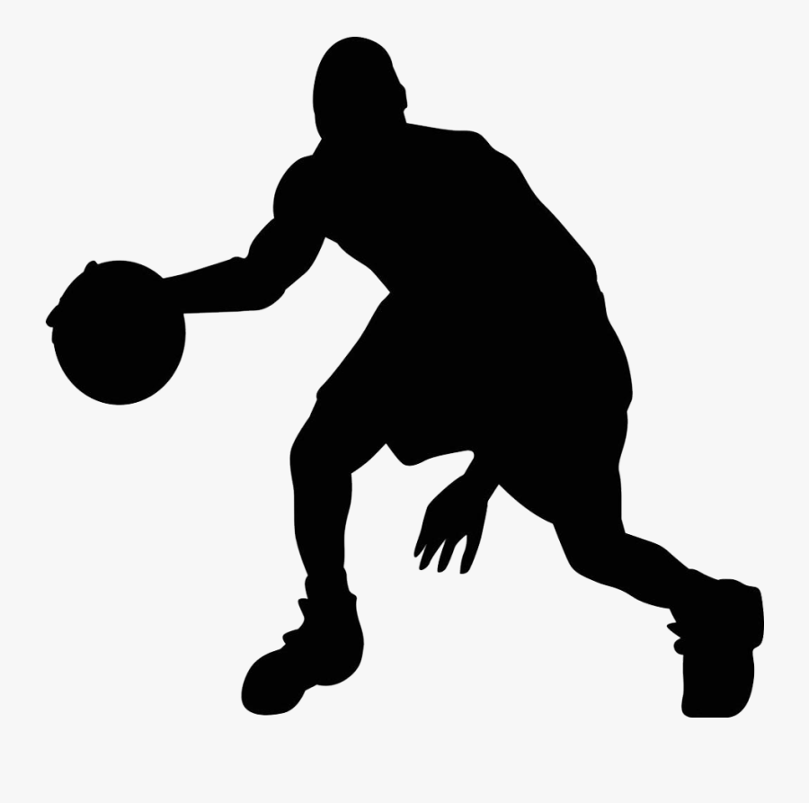Silhouette Basketball Sport Clip Art - Silhouette Basketball Logo Png, Transparent Clipart