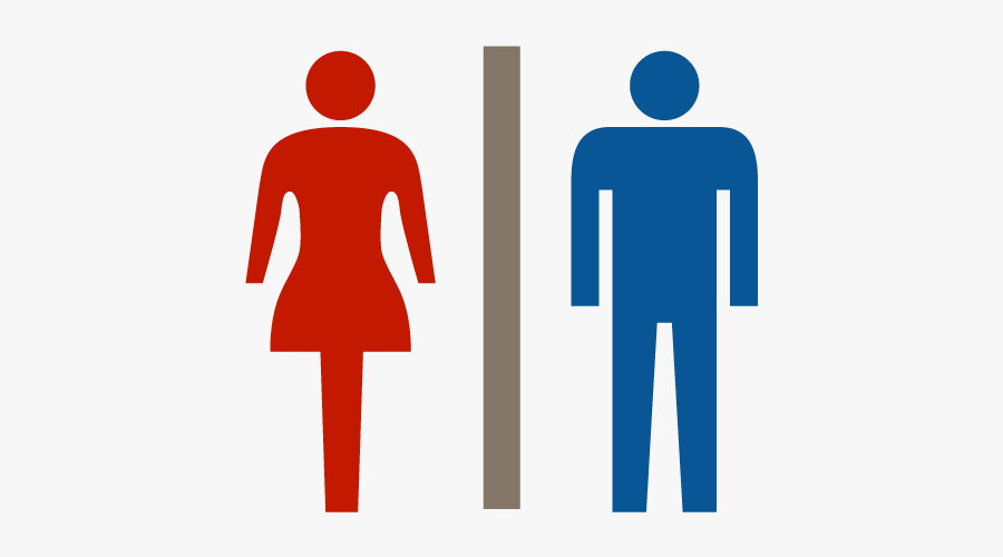 Boy And Girls Washroom Sign, Transparent Clipart