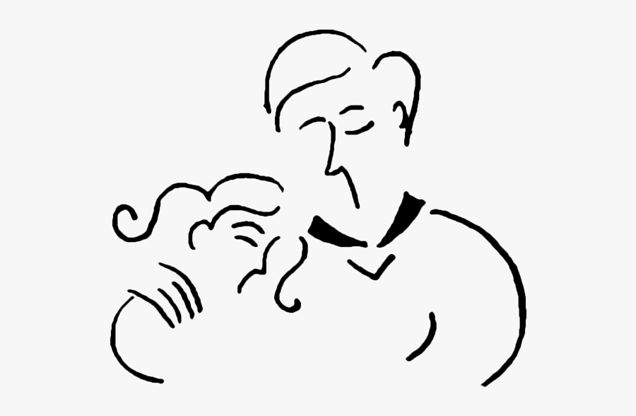 Drawing For Father And Daughter, Transparent Clipart