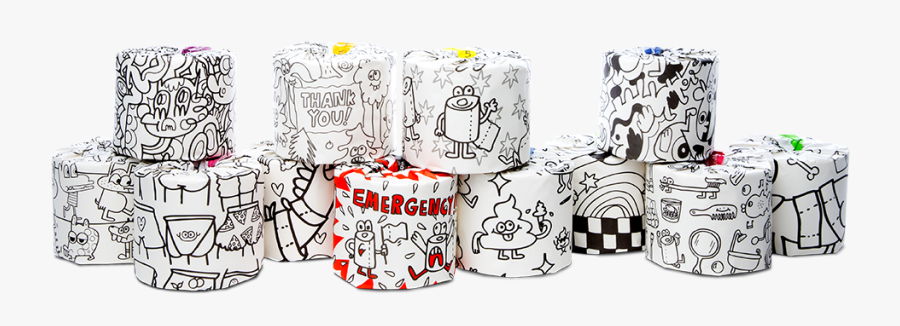 Colouring Edition Toilet Paper - Gives A Crap Colouring Edition, Transparent Clipart